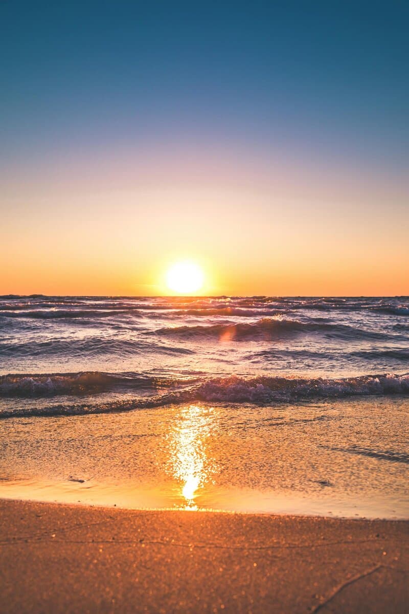 Dramatic ocean scene — AI color grading and enhancement